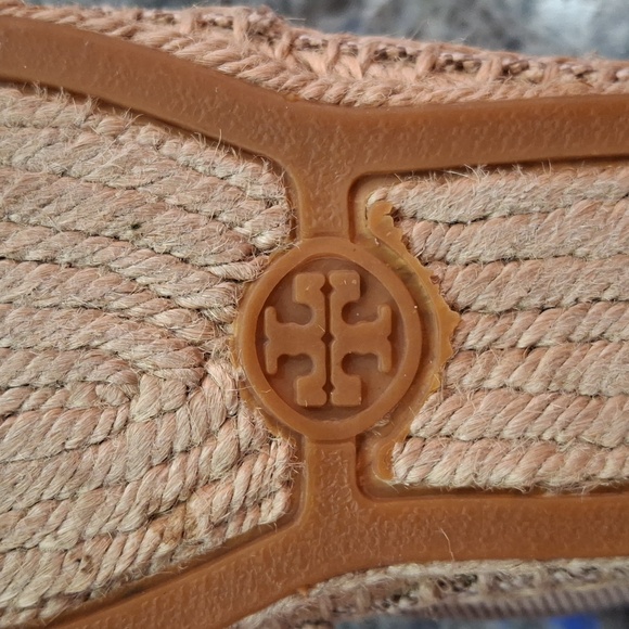 "TORY BURCH" Lonnie flats. Canvas, leather and twine. Sz. 8M, Beautiful shoes. - Picture 11 of 17